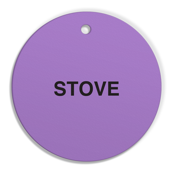 FT123 CPPI STOVE Fuel Identification Tags (2.56" Circle) 250 /pkg