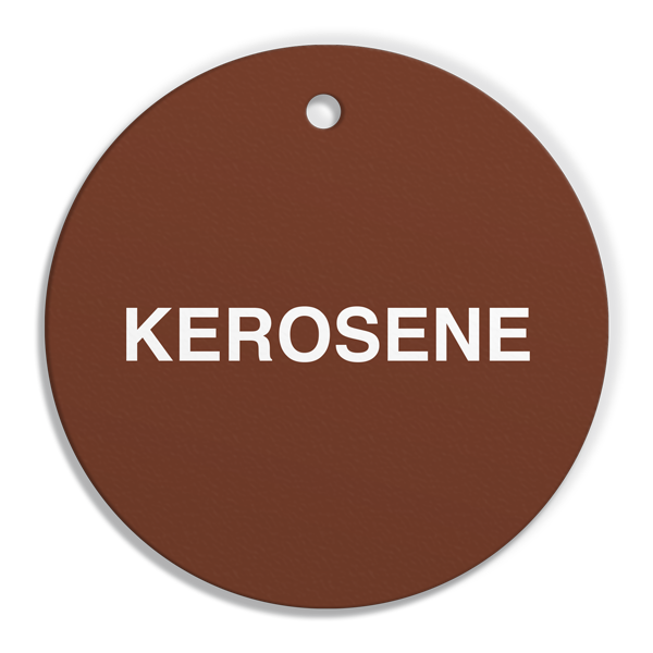 FT125 CPPI KEROSENE Fuel Identification Tags (2.56" Circle) 250 /pkg