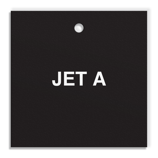 FT127 CPPI JET A Fuel Identification Tags (2.56" Square) 250 /pkg