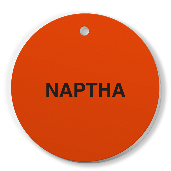 FT138 CPPI NAPTHA Fuel Identification Tags (2.56" Circle) 250 /pkg