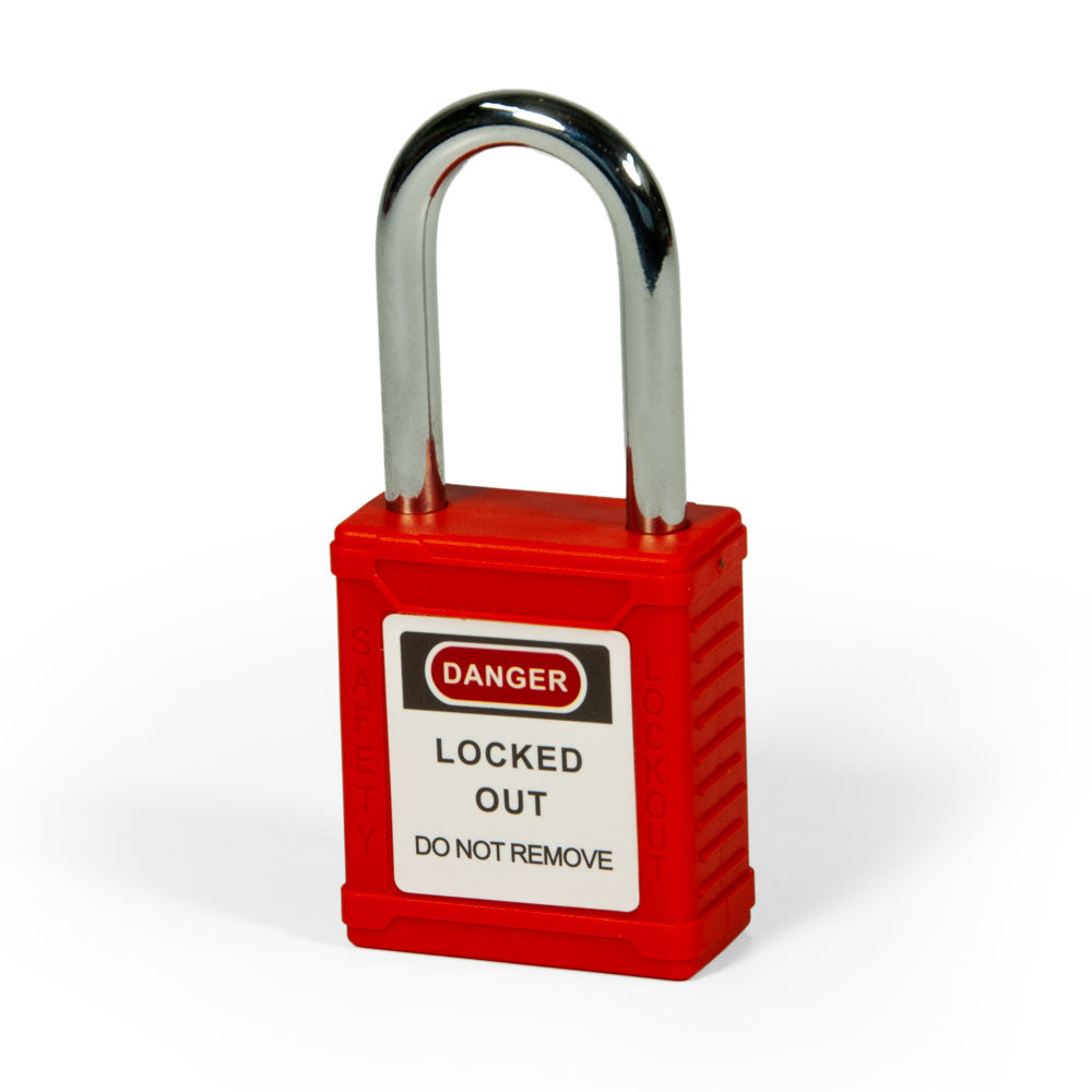 Steel LOTO Lockout/Tagout Lock Keyed Differently