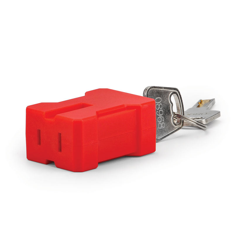 LT400PLG Red 2-Prong and 3-Prong Power Cord Plug Lockout/Tagout Units (110V)