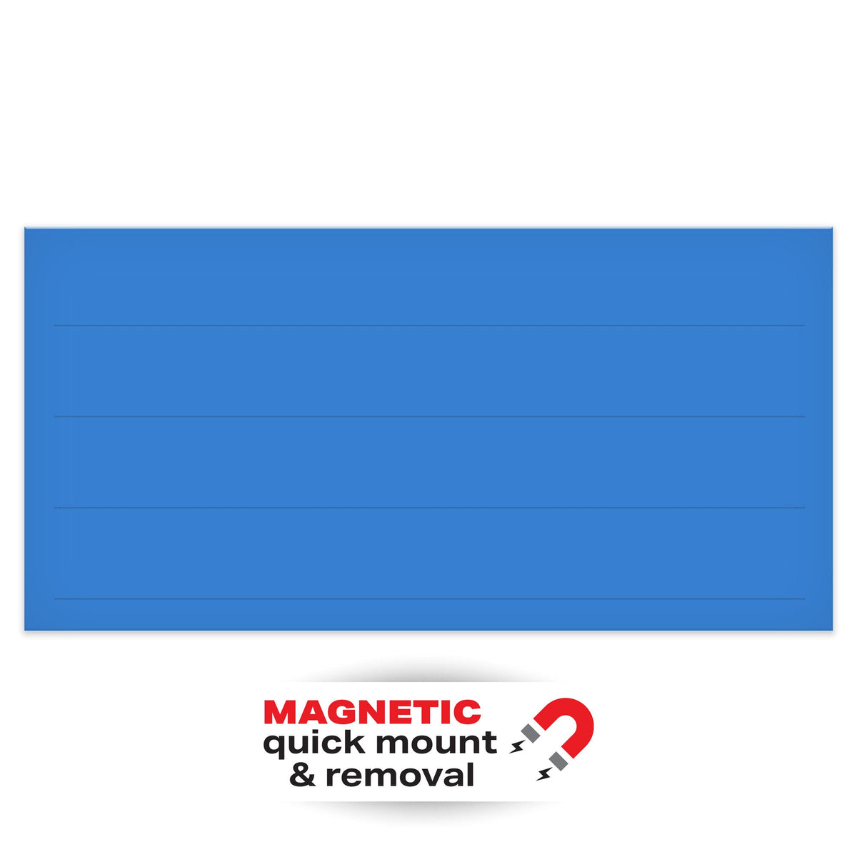 MAG24B Blank Dry Erase Write-On Reusable Magnetic Warehouse Racking labels (2" x 4") 100 /pkg Blue