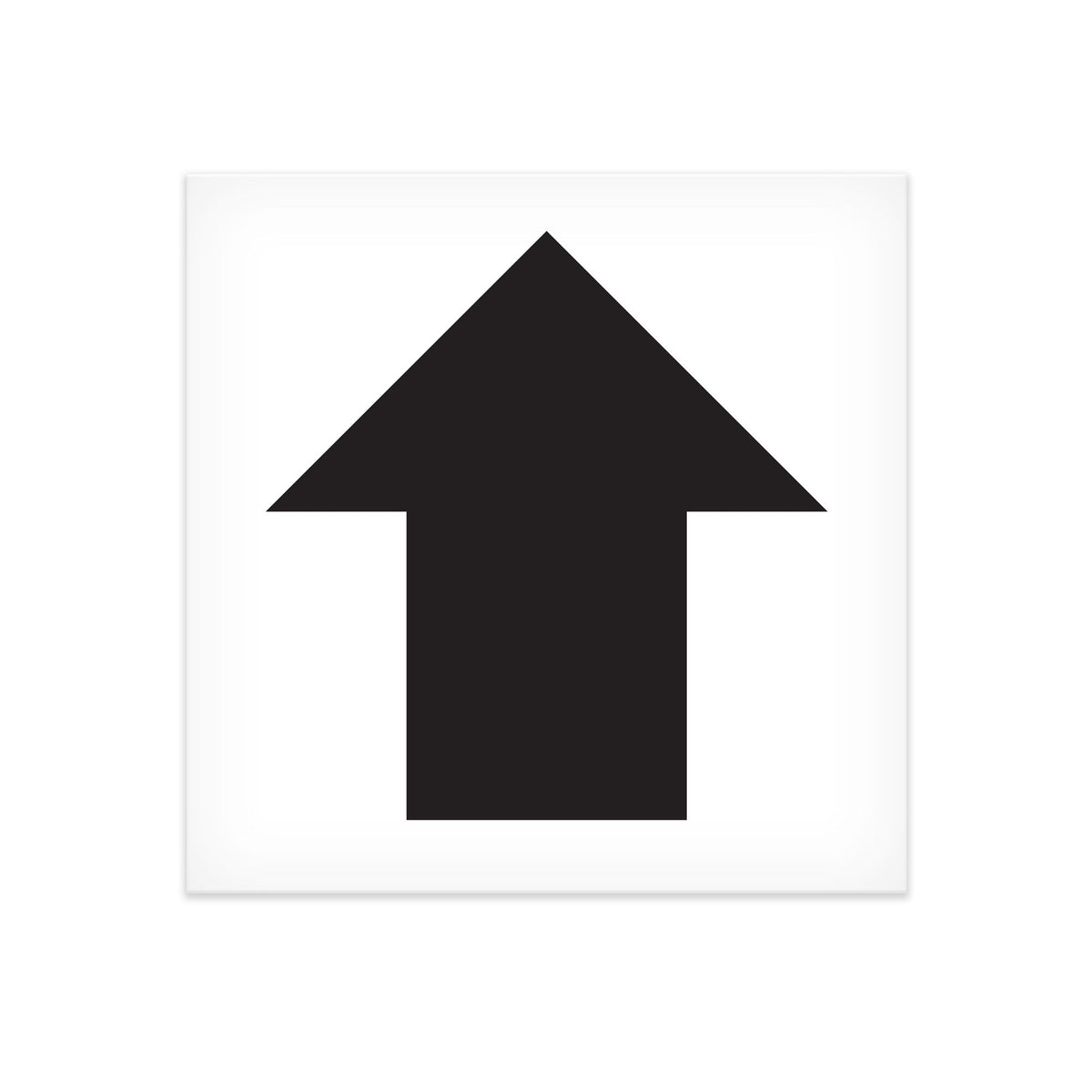 MAG33ARW Magnetic Black on White Warehouse Racking Directional Arrows (100 /pkg) 3 inch x 3 inch