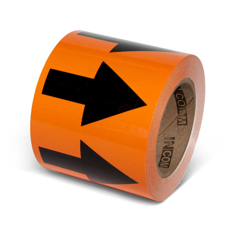 Pipe Marker Adhesive Directional Flow Arrows on a roll (108 ft)