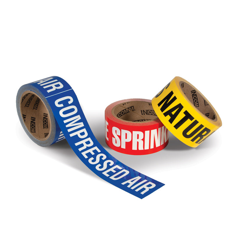 PMR1230F OXYGEN Black on Yellow Pipe Marker Adhesive Labels on a roll (2 in x 54 ft)
