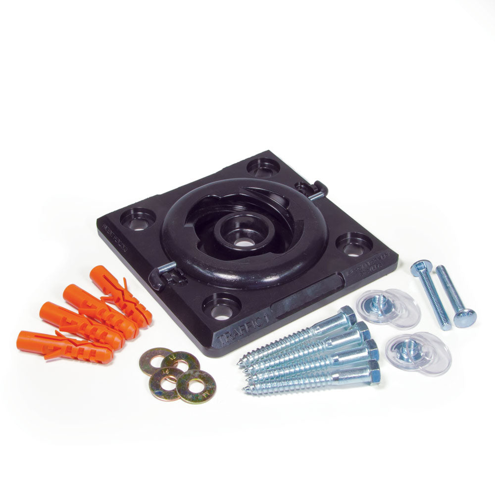 POST60PWKIT 60 inch Plastic Sign Post with mounting base and Harware