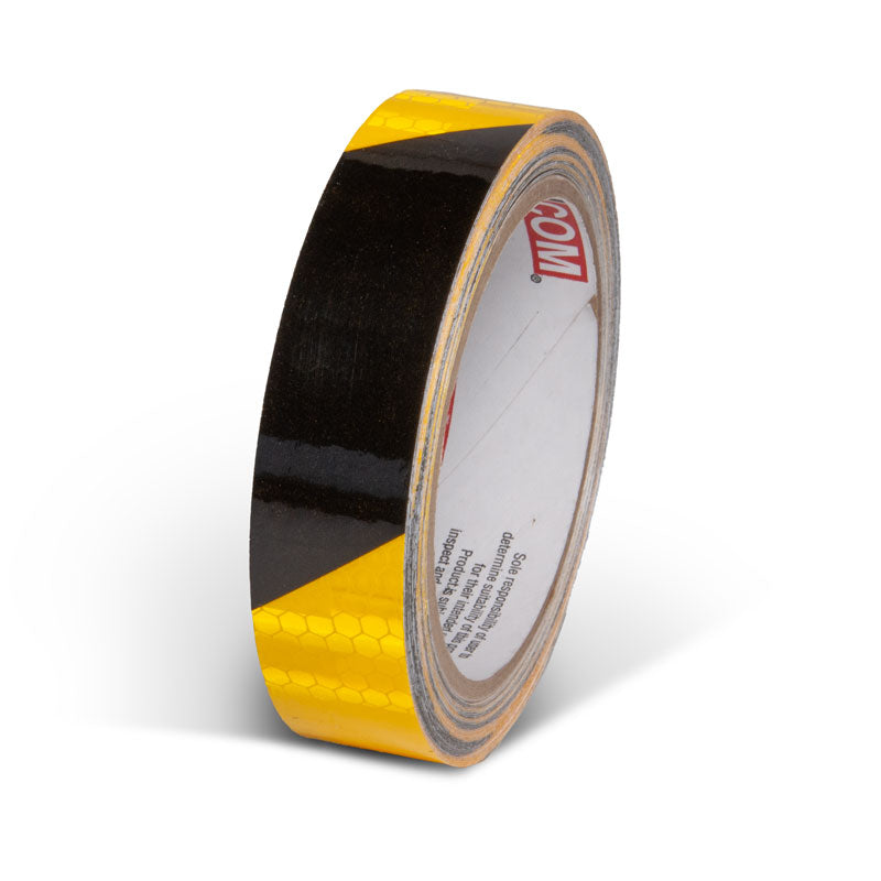 Prismatic Hazard Stripe Engineer Grade Reflective Adhesive Tape (30 ft)
