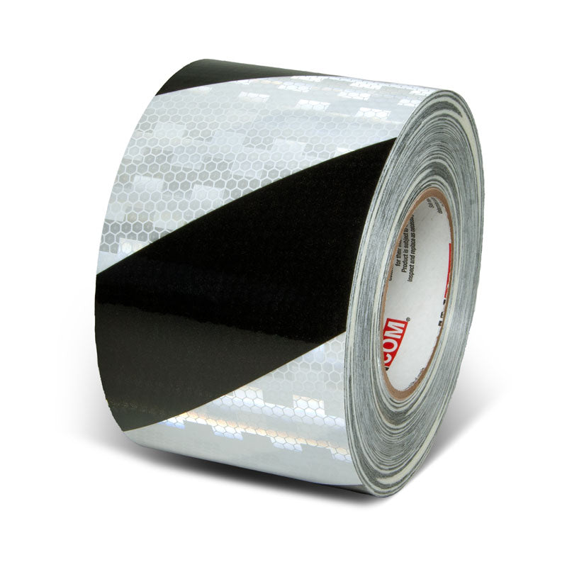 Prismatic Hazard Stripe Engineer Grade Reflective Adhesive Tape (150 ft)