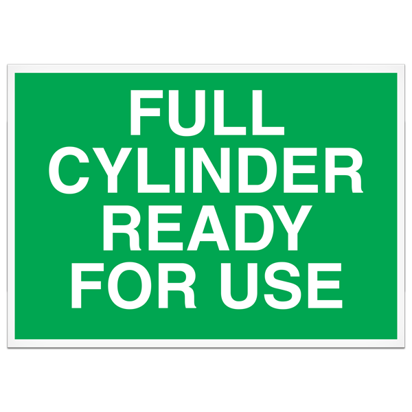 SB7005MV FULL CYLINDER READY FOR USE PrimeGuard® Magnetic Safety Signs ( 5 in x 7 in)