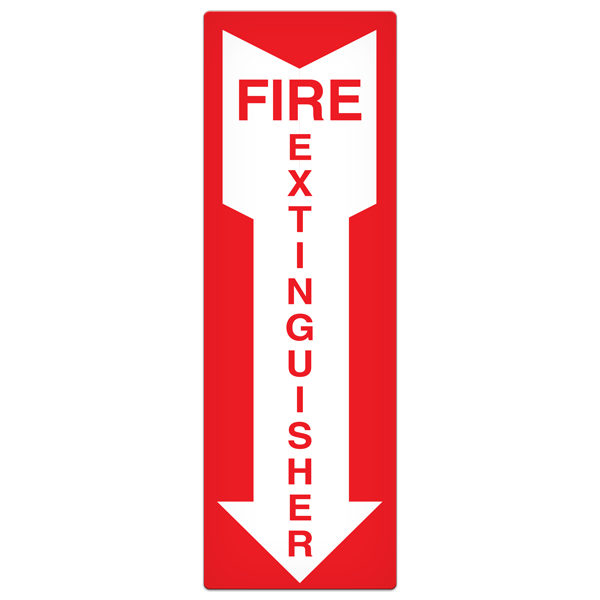 SB7026P FIRE EXTINGUISHER PrimeGuard® Fire Safety Equipment  Safety Sign (12 in X 4 in)