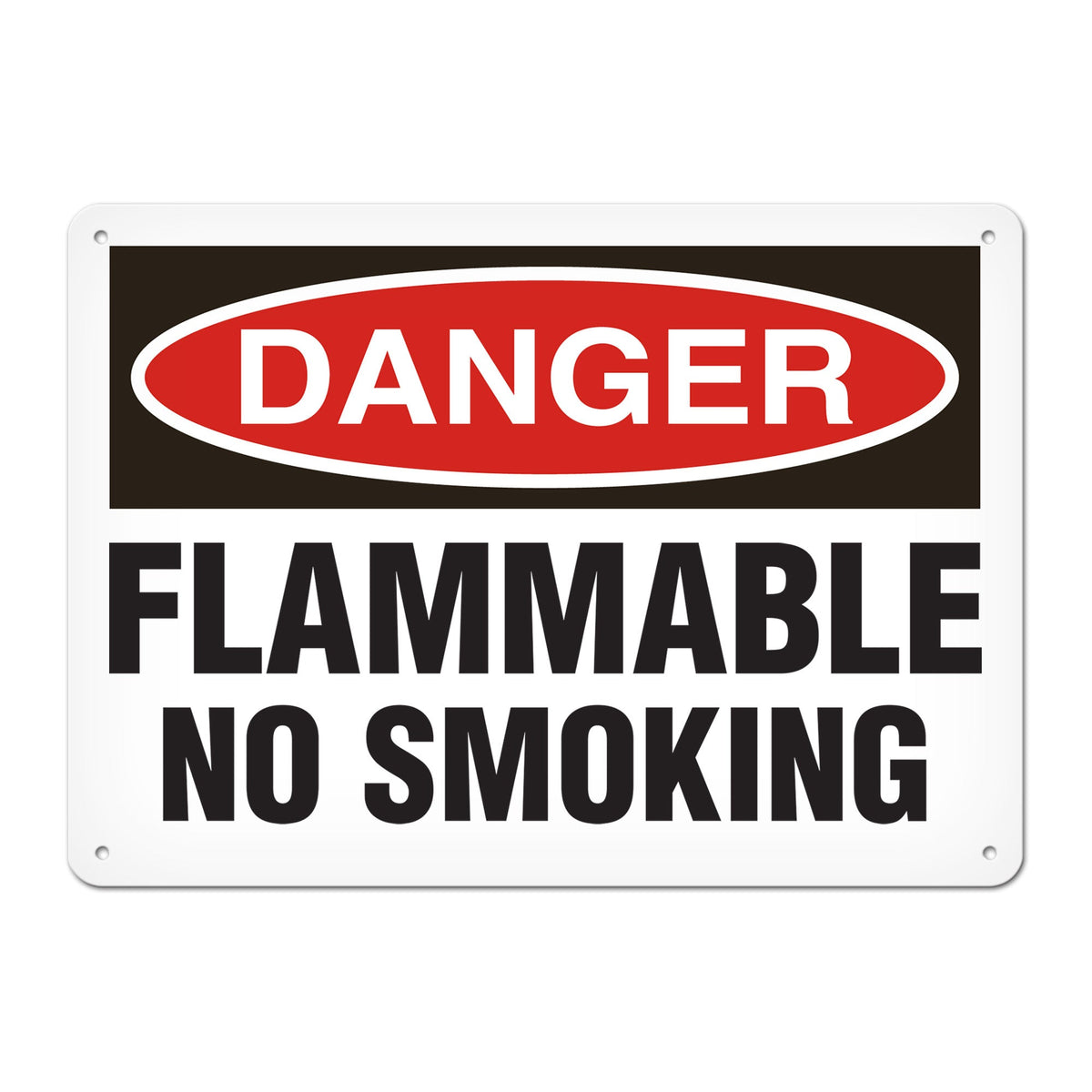 DANGER FLAMMABLE NO SMOKING PrimeGuard Traditional OSHA Style Safety Sign