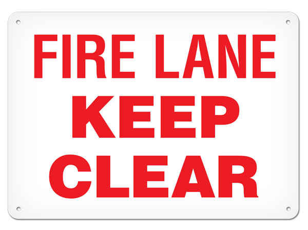 FIRE LANE KEEP CLEAR PrimeGuard® Safety Sign