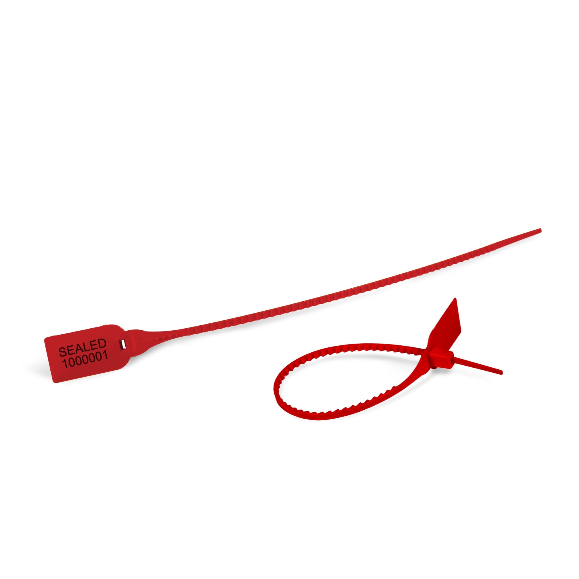 TS3500R Red Tamper Evident Plastic Pull Tight Security Seals (1,000 /case)