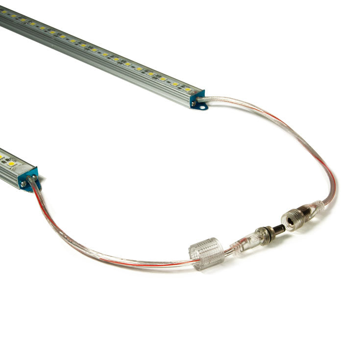 TS8200 Vehicle Mountable Illuminated Light-Up Pilot Car Sign Replacement LED Light Bars Close up of connection open