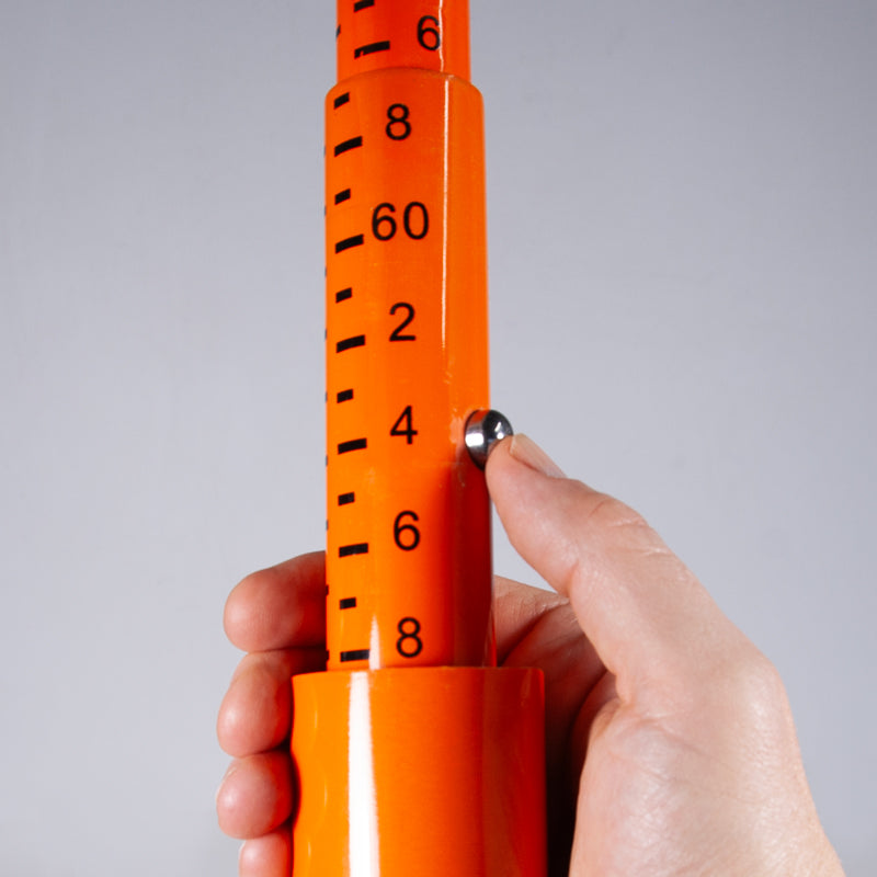 TS8250 20 Foot (6.09 Meter) Truck Load Height Measuring Stick For Vehicles and Trailers lock button