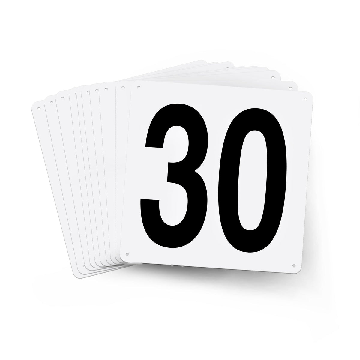 WM12PK21 Warehouse Dock Location Signs (12 in x 12 in) Consecutively Numbered (10 /pkg) Numbers 21 - 30