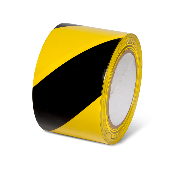 Conformable Adhesive Hazard Stripe Marking Tape (54 ft)