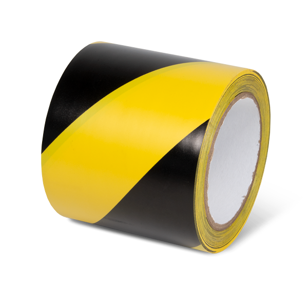Conformable Adhesive Hazard Stripe Marking Tape (54 ft)