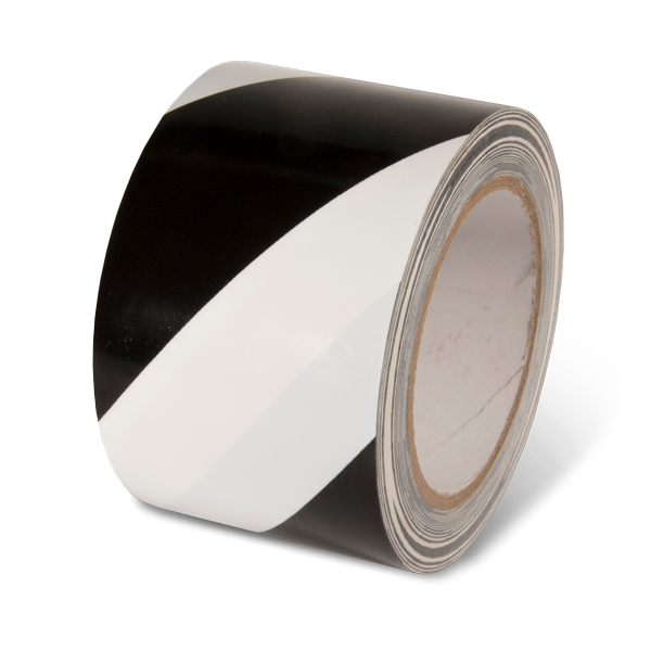 Conformable Adhesive Hazard Stripe Marking Tape (54 ft)